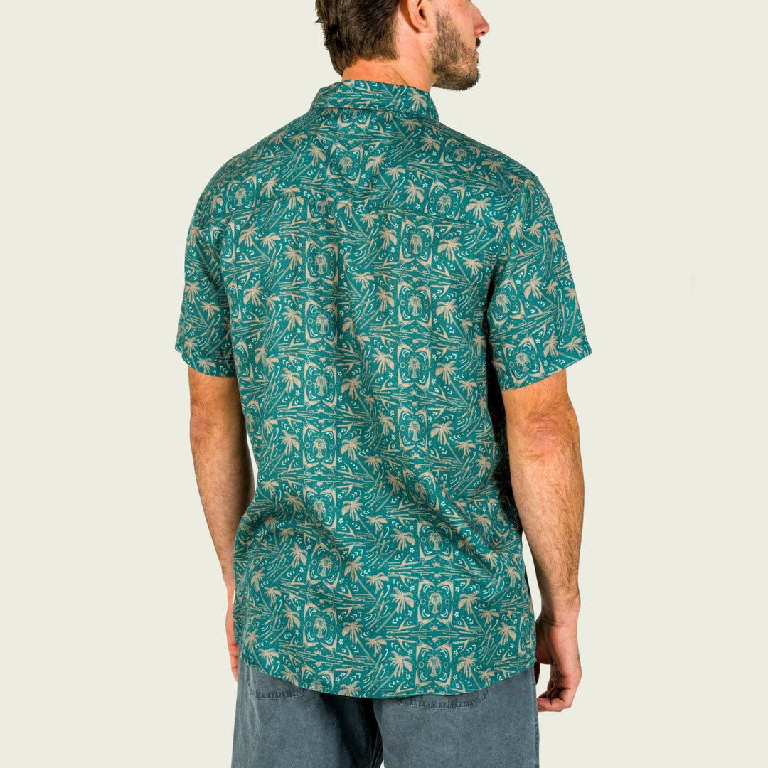 MEN'S HAGWOOD ANTIQUE GREEN SHORTSLEEVE SHIRT