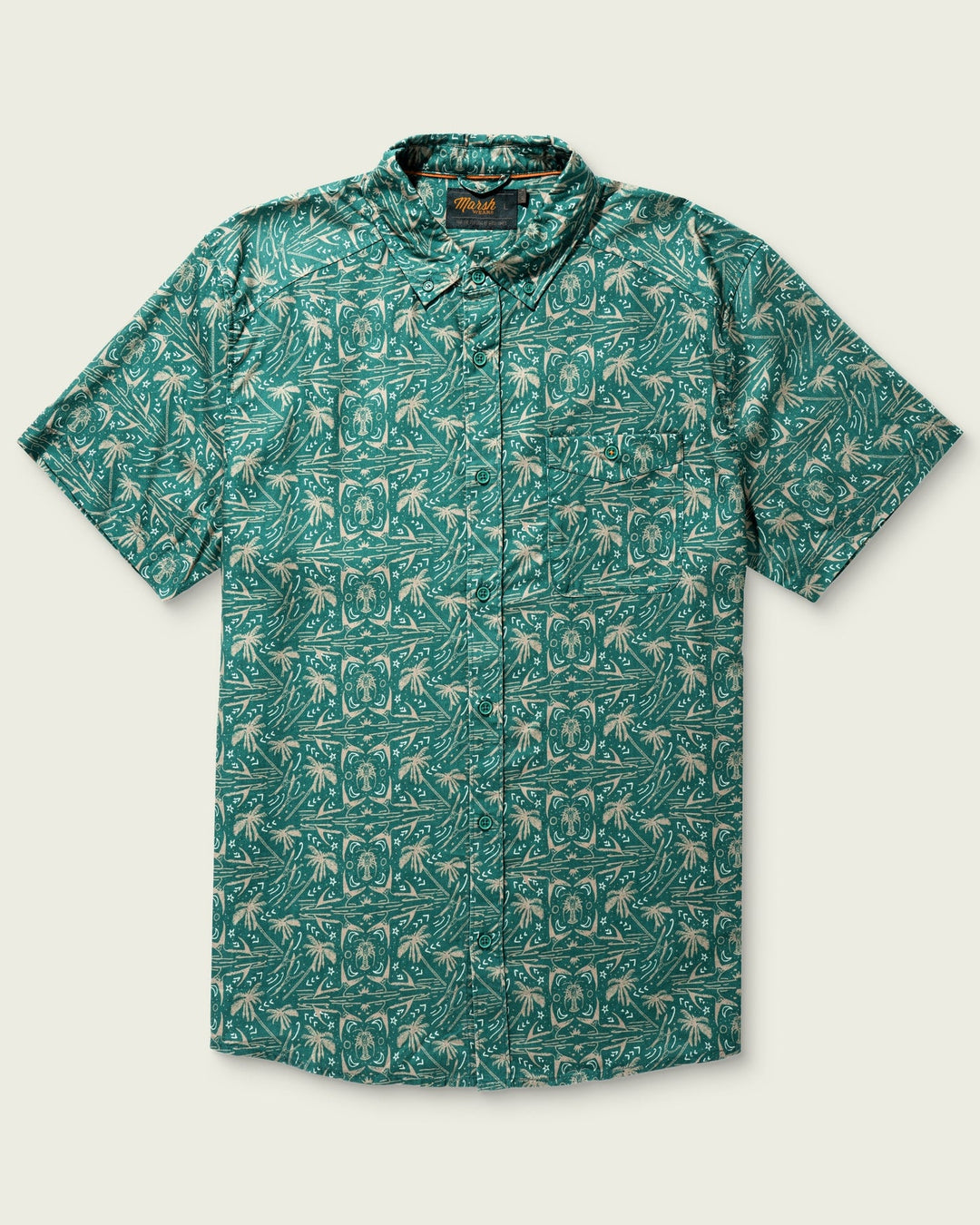 MEN'S HAGWOOD ANTIQUE GREEN SHORTSLEEVE SHIRT