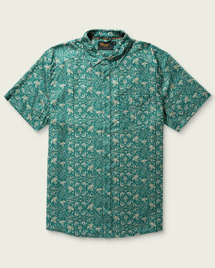 MEN'S HAGWOOD ANTIQUE GREEN SHORTSLEEVE SHIRT
