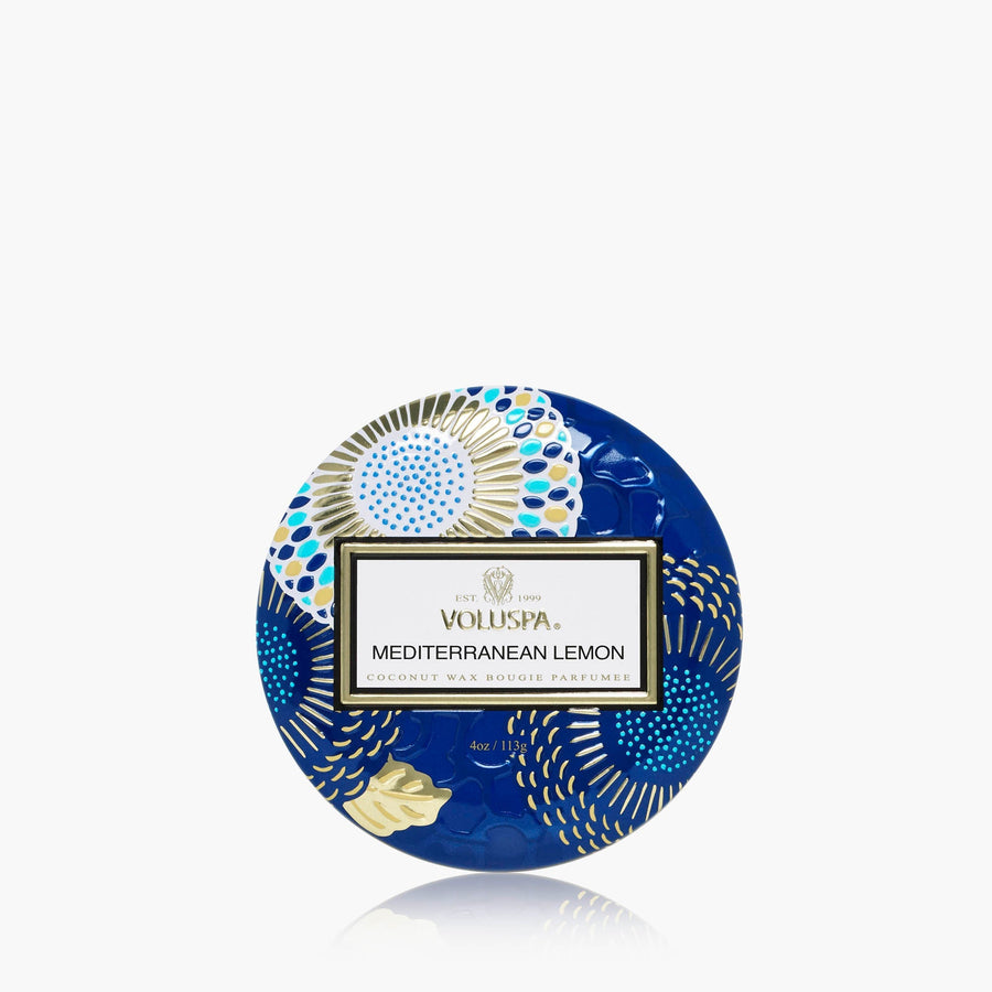 MEDITERRANEAN LEMON MINI TIN CANDLE
