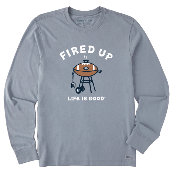 MEN'S FIRED UP GRILL LONG SLEEVE CRUSHER TEE