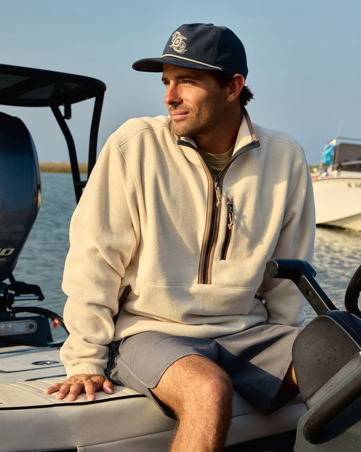 MEN'S FRENCH OAK ASHRIDGE FLEECE HALF ZIP