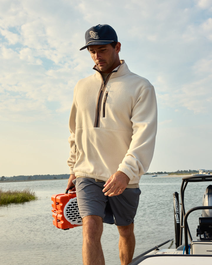 MEN'S FRENCH OAK ASHRIDGE FLEECE HALF ZIP
