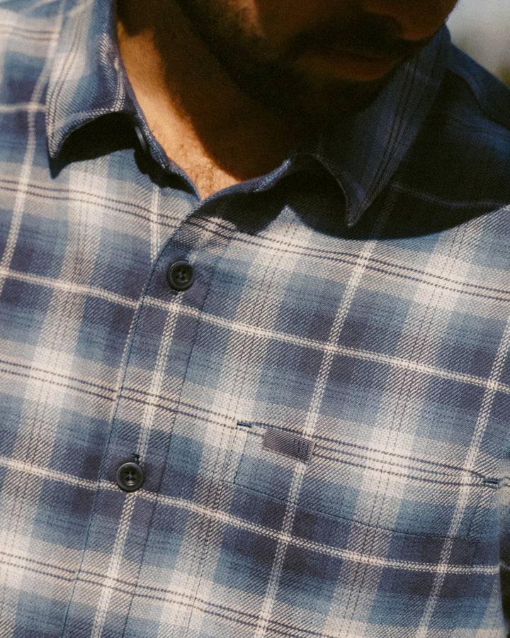 MEN'S STORM CLOUD PLAID SEAWOOL FLANNEL SHIRT