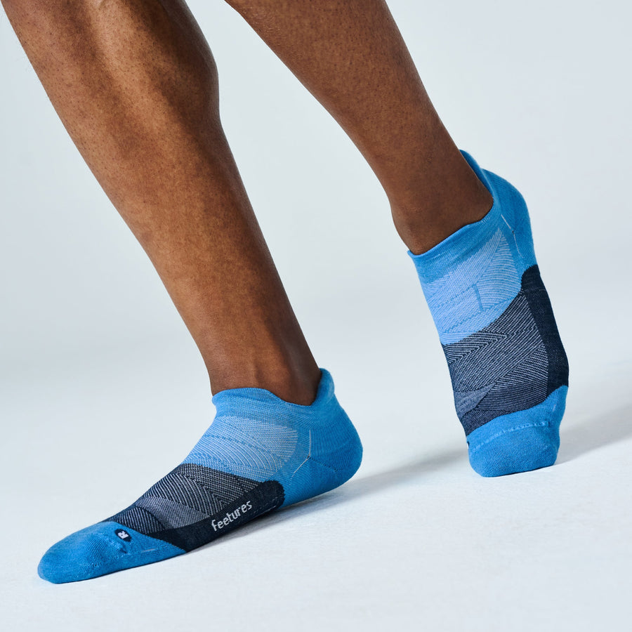 BLUE LAGOON MERINO WOOL MAX CUSHION TAB SOCKS