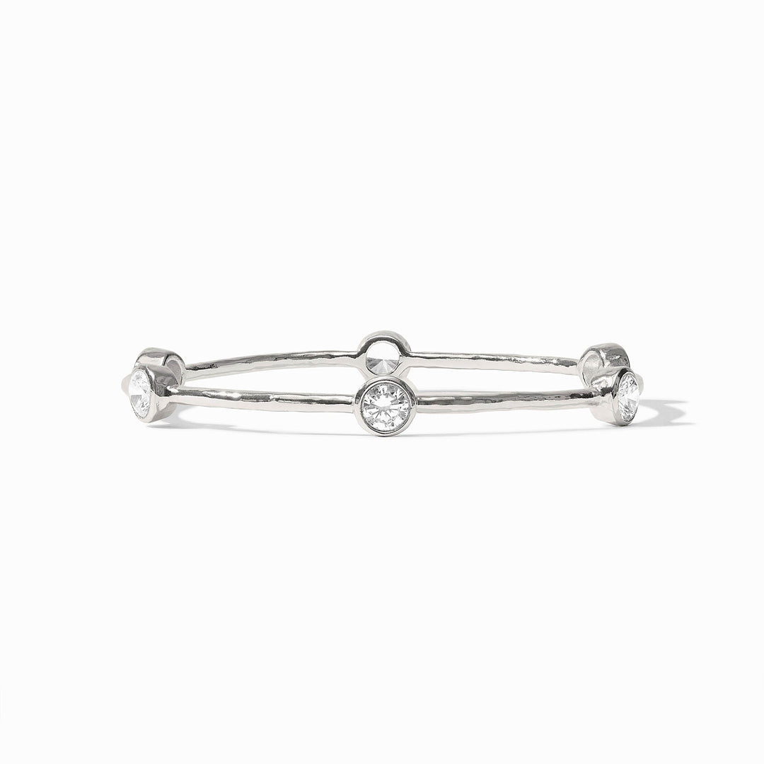 CUBIC CIRCONIA SILVER MILANO BANGLE