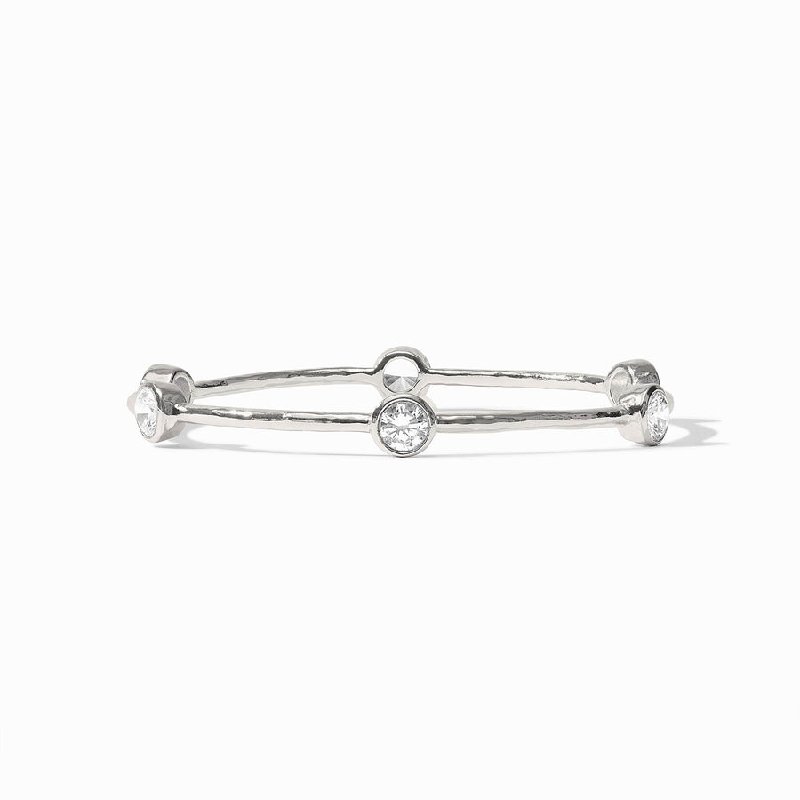 CUBIC CIRCONIA SILVER MILANO BANGLE
