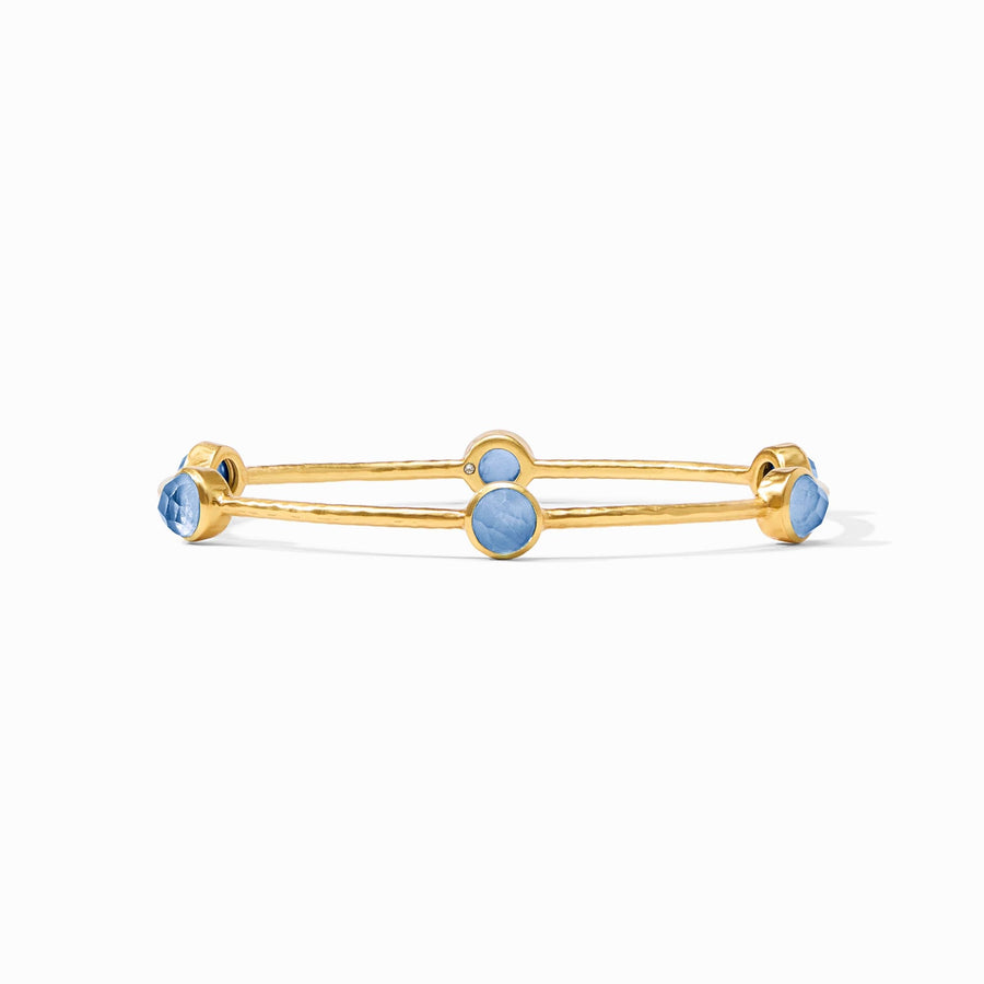 Gold Iridescent Chalcedony Blue MILANO BRACELET
