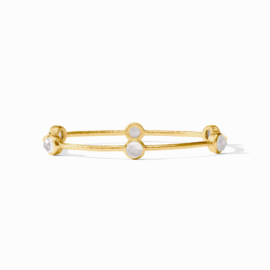 IRIDESCENT CLEAR CRYSTAL MILANO LUXE BANGLE
