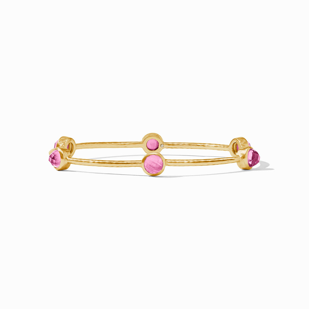 MEDIUM IRIDESCENT PINK TOURMALINE MILANO LUXE BANGLE