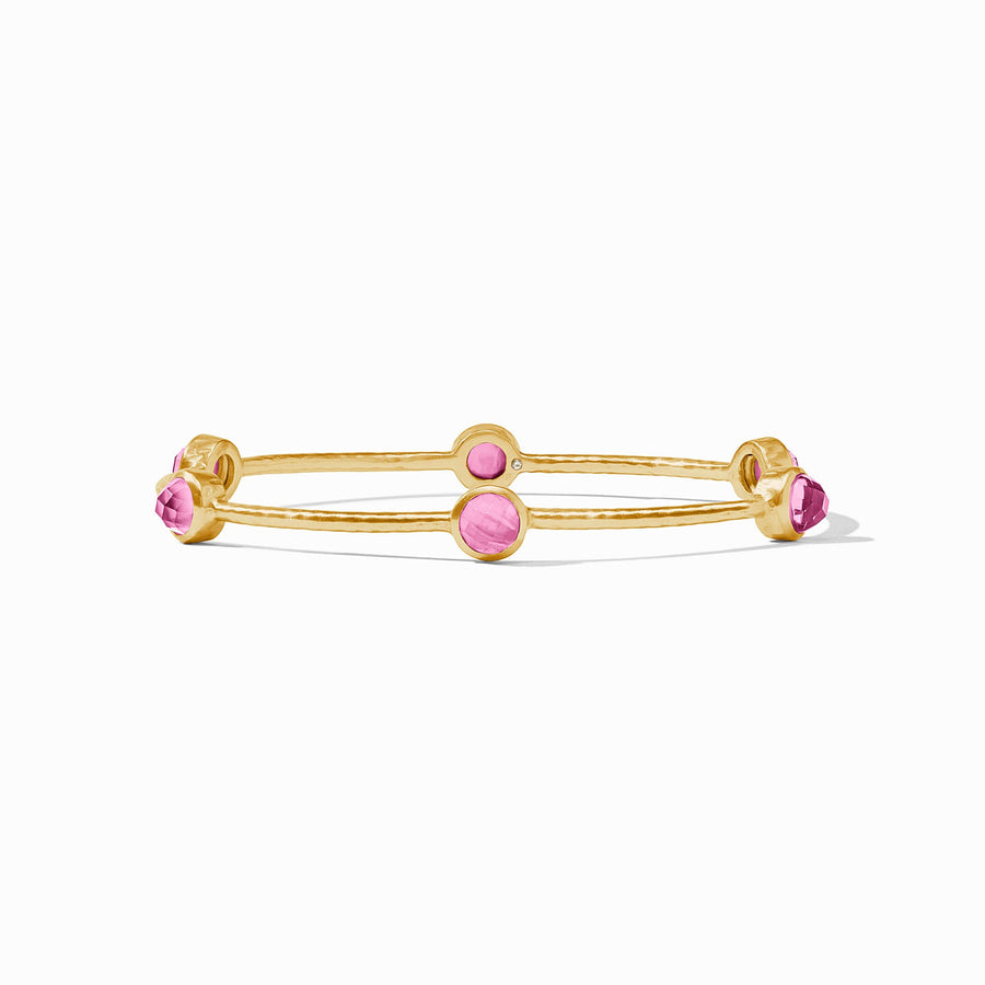 MEDIUM IRIDESCENT PINK TOURMALINE MILANO LUXE BANGLE

