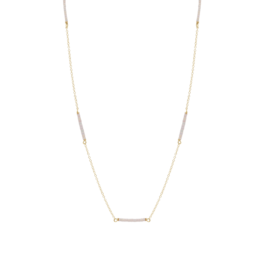 SILKY WHITE HOPE BLISS 15" CHOKER SIMPLICITY CHAIN
