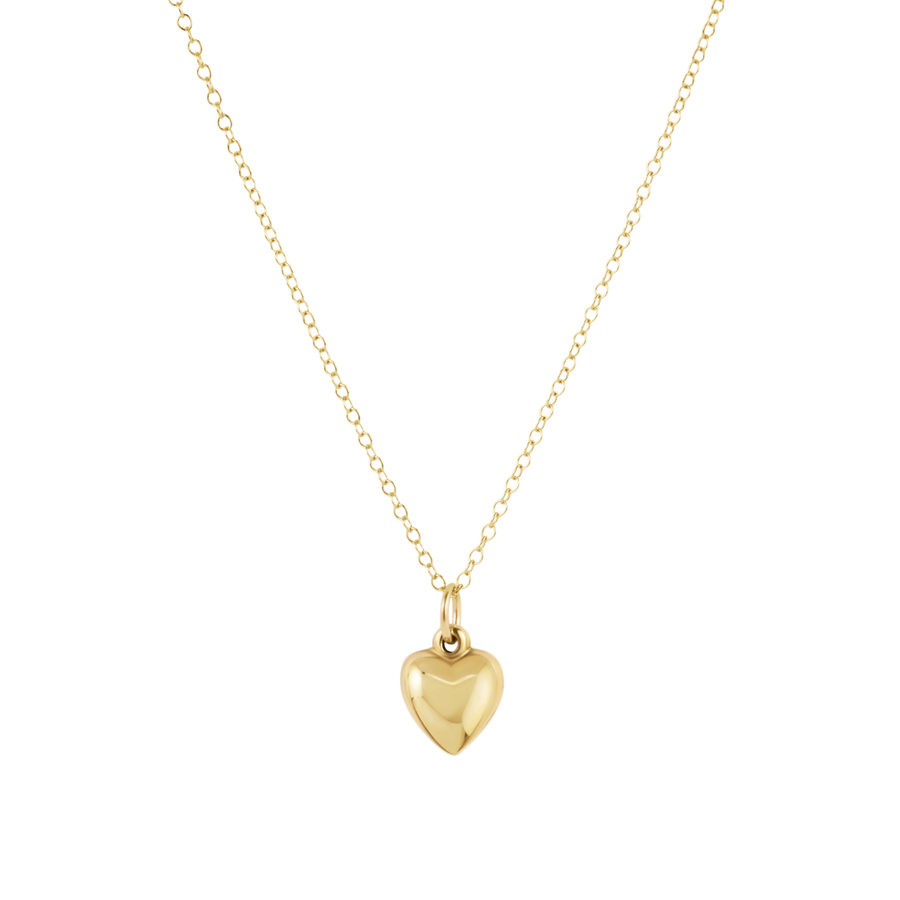 SMALL LOVE PLUSH CHARM GOLD 16" NECKLACE
