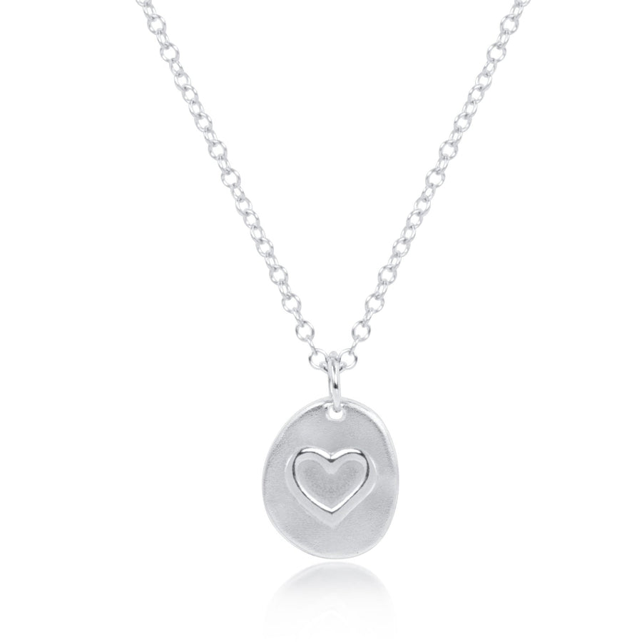 STERLING SMALL INSPIRE LOVE 16" NECKLACE
