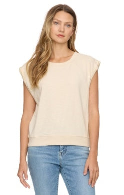 NORA CREAM DOLMAN FRENCH TERRY SWEATSHIRT