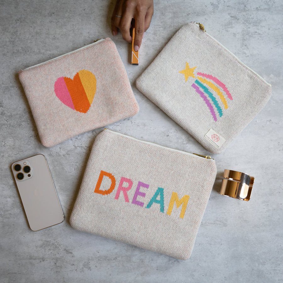 DREAM YELLOW MAKEUP POUCH SET
