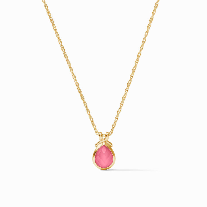 THE PINK DELICATE NECKLACE IRIDESCENT PEONY PINK