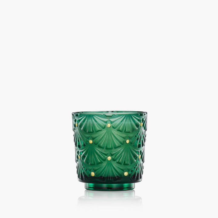 NOBLE FIR GARLAND BOXED PEDISTAL CANDLE