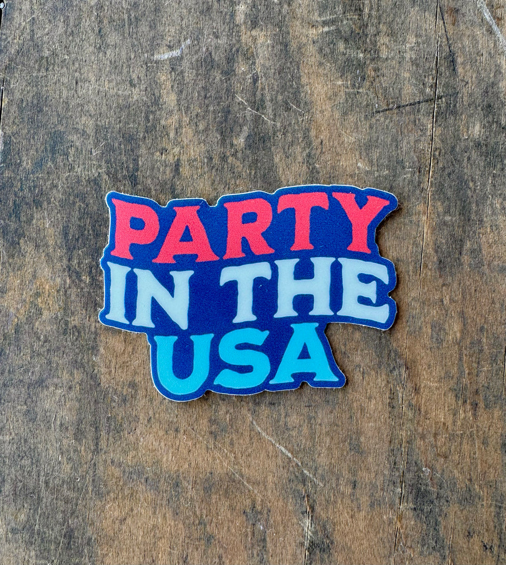 PARTY IN THE USA STICKER