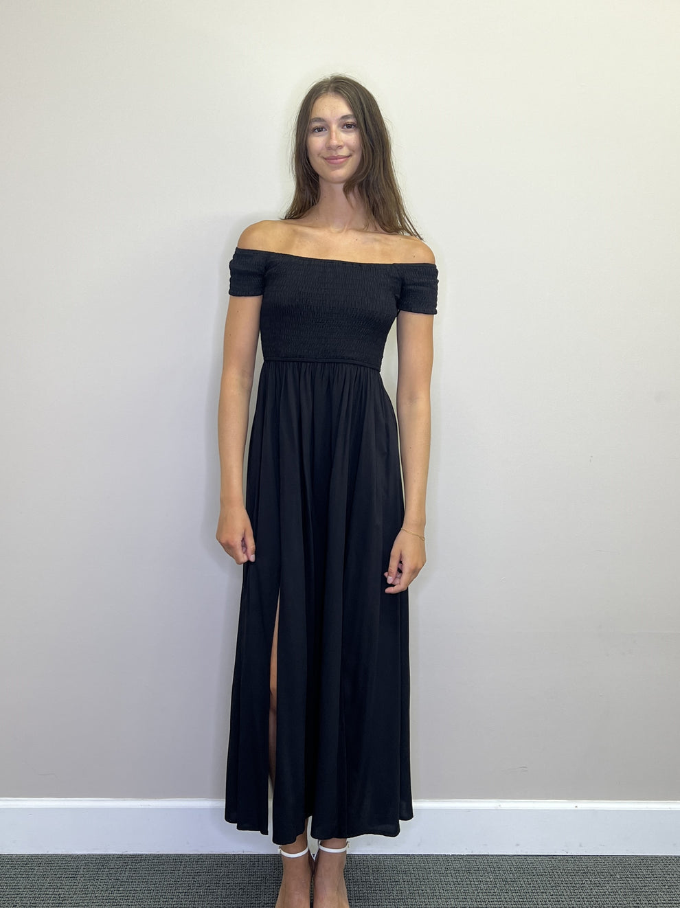 DRESSED TO THE MAX BLACK MAXI DRESS