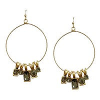 PIA BLACK DIAMOND DANGLE EARRINGS
