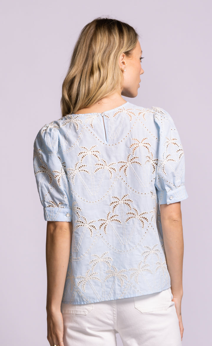 JADA BLUE PALMS TOP