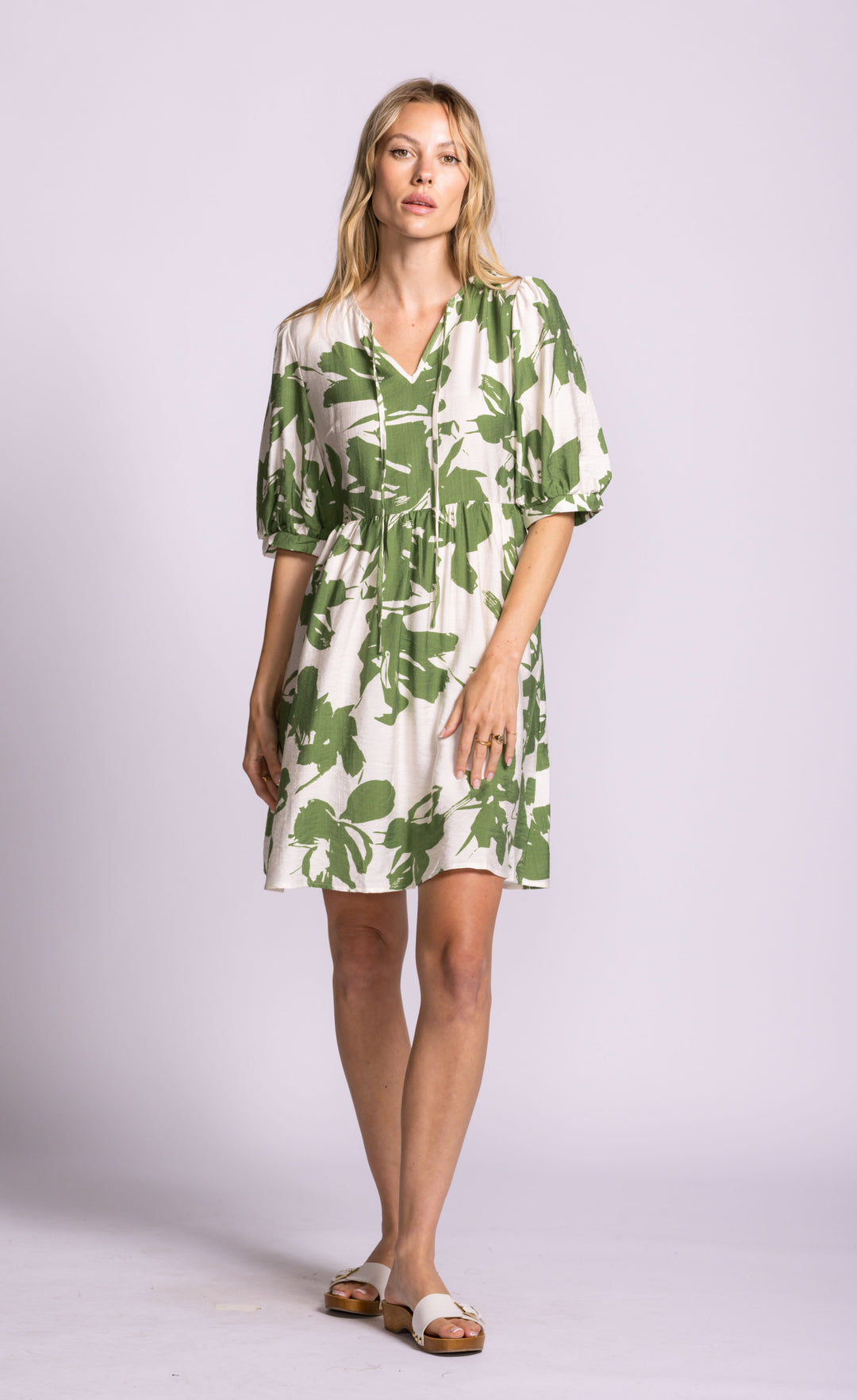 BAKMAN GREEN FLORA DRESS