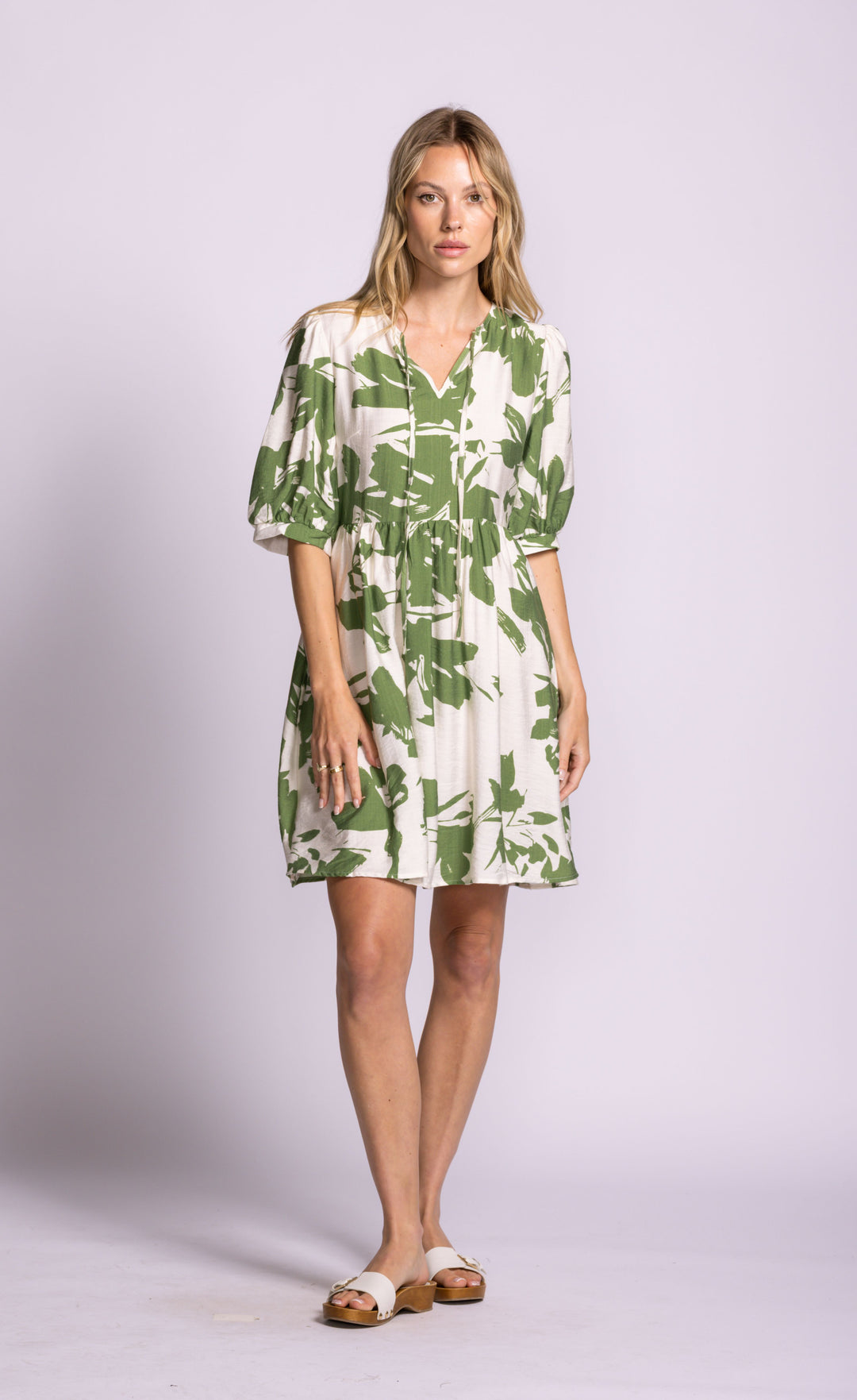 BAKMAN GREEN FLORA DRESS