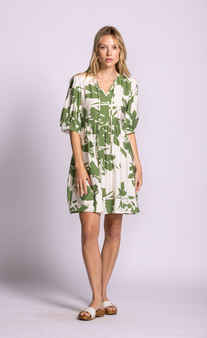 BAKMAN GREEN FLORA DRESS