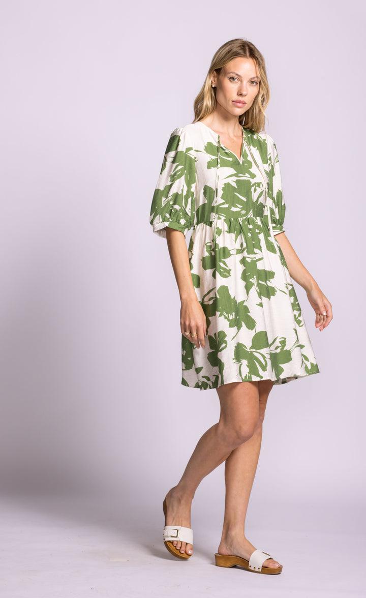 BAKMAN GREEN FLORA DRESS