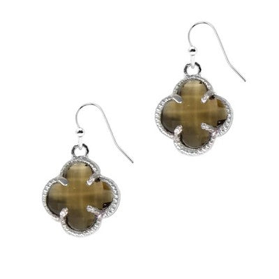 PUMA BLACK DIAMOND CLOVER DANGLE EARRINGS
