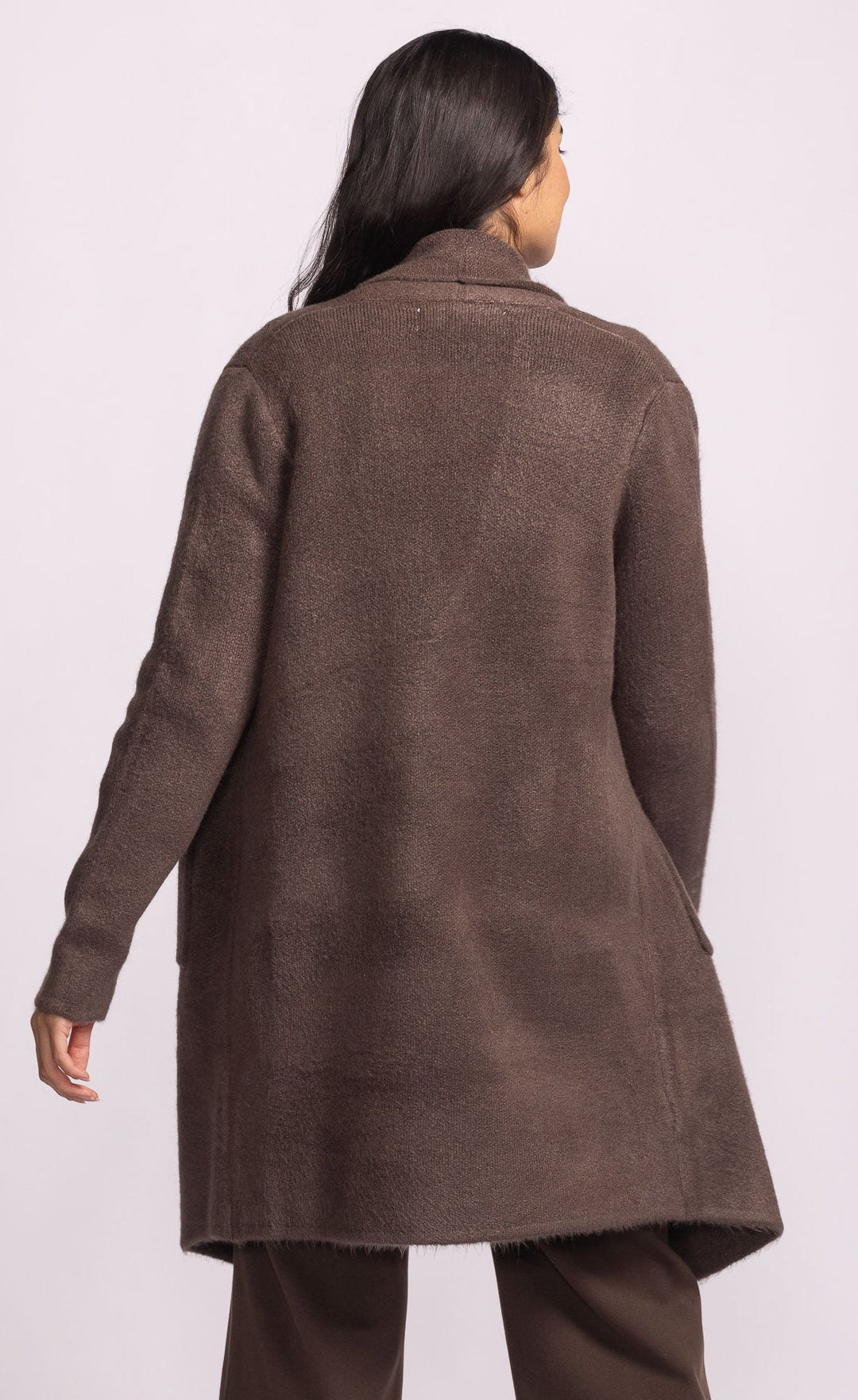 DARK BROWN STOCKPORT SWEATER JACKET