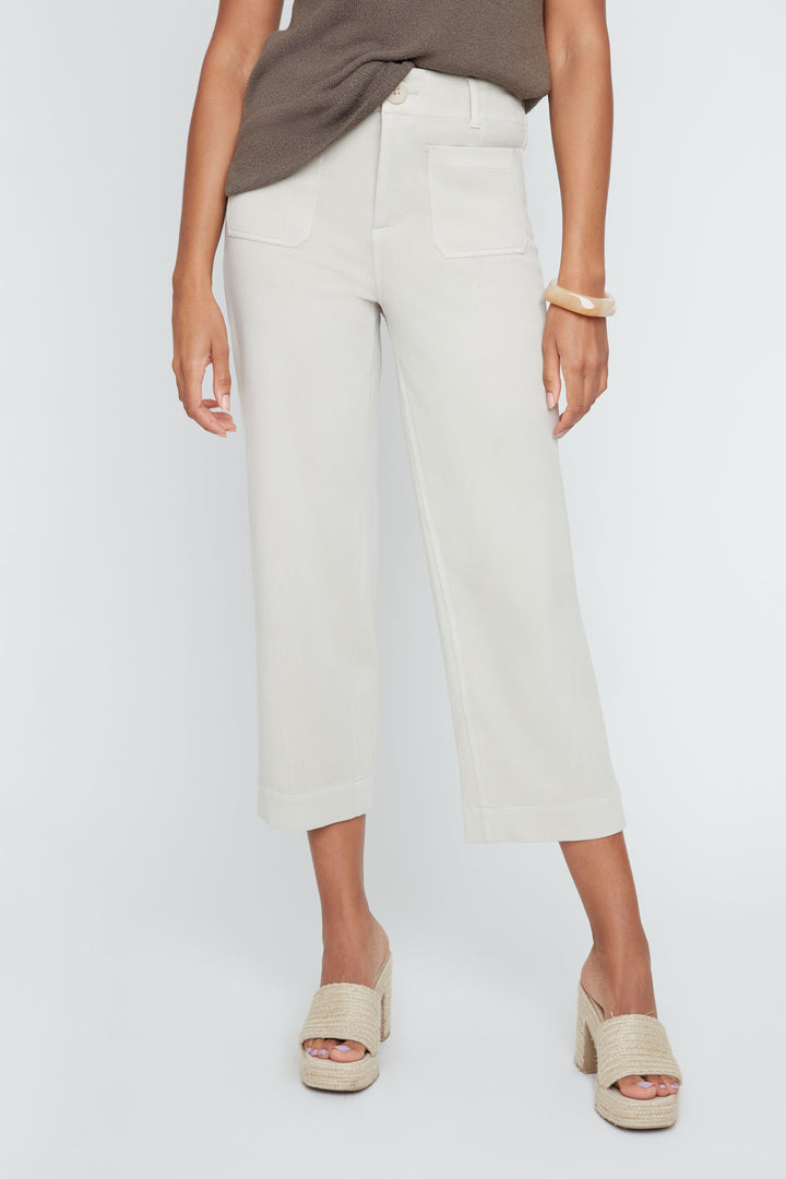 OYSTER LAYLA DENIM KNIT CROP PANT
