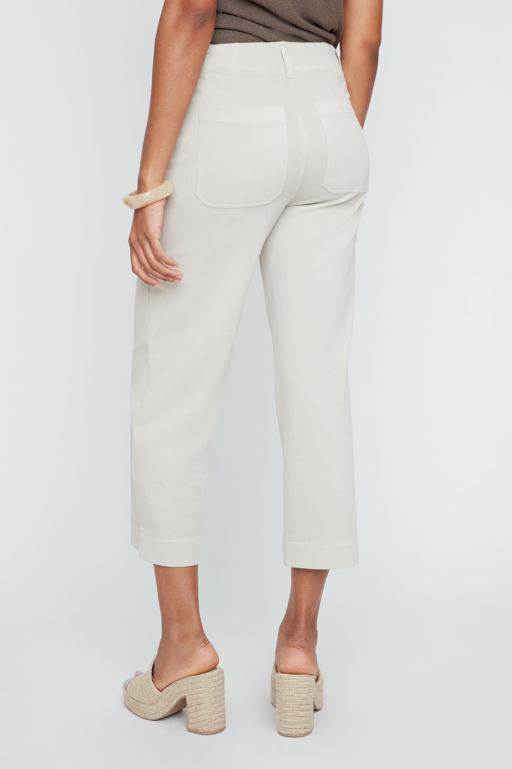 OYSTER LAYLA DENIM KNIT CROP PANT
