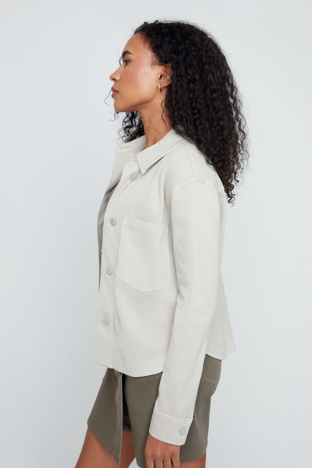 OYSTER LAYLA KNIT DENIM JACKET
