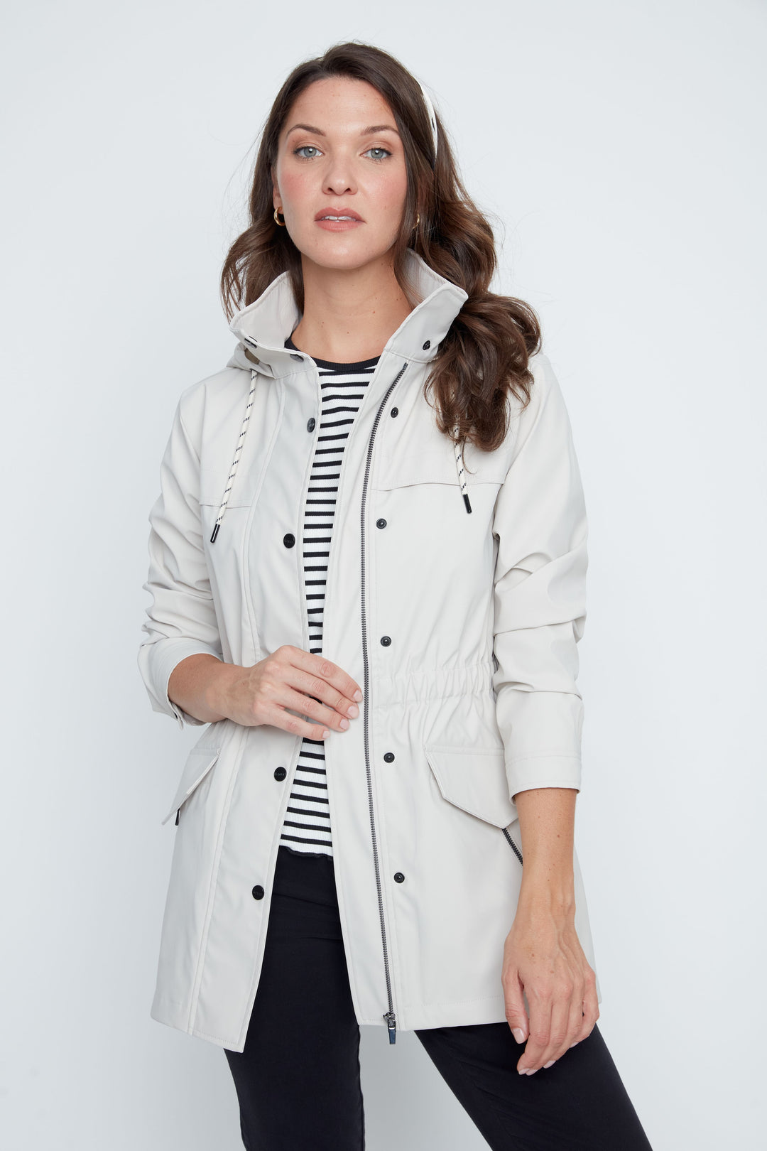 OYSTER ELEMENTS HOODED RAINCOAT