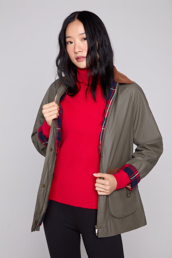 KHAKI OLIVE WAXED WINDPROOF  FIELD COAT