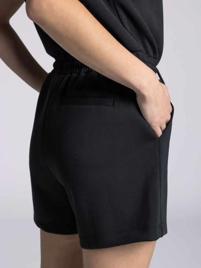BLACK VALENTINE ROMPER