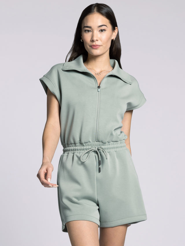 DUSTY JADE VALENTINE ROMPER
