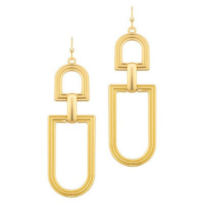 RITZ GOLD DANGLE EARRINGS