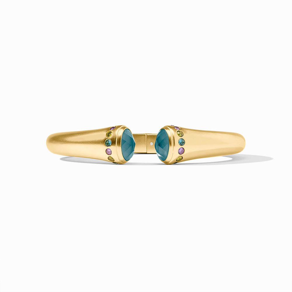 IRIDESCENT MONTANA BLUE RAINBOW DEMI CUFF BRACELET
