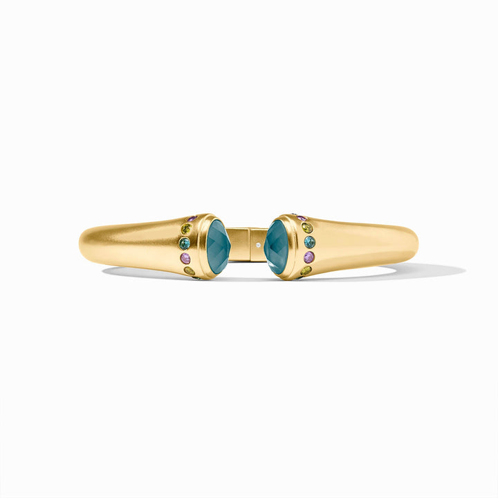 IRIDESCENT MONTANA BLUE RAINBOW DEMI CUFF BRACELET