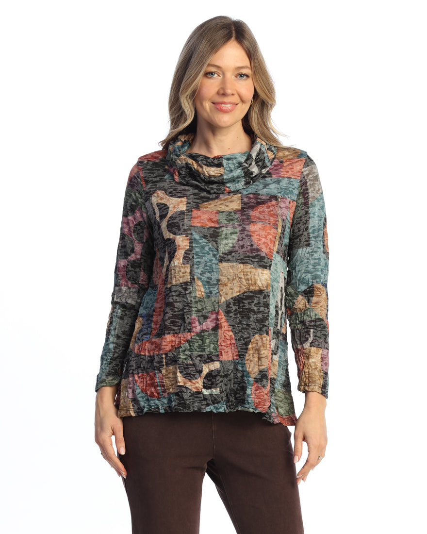 TESSA CRUSHED COWL NECK
