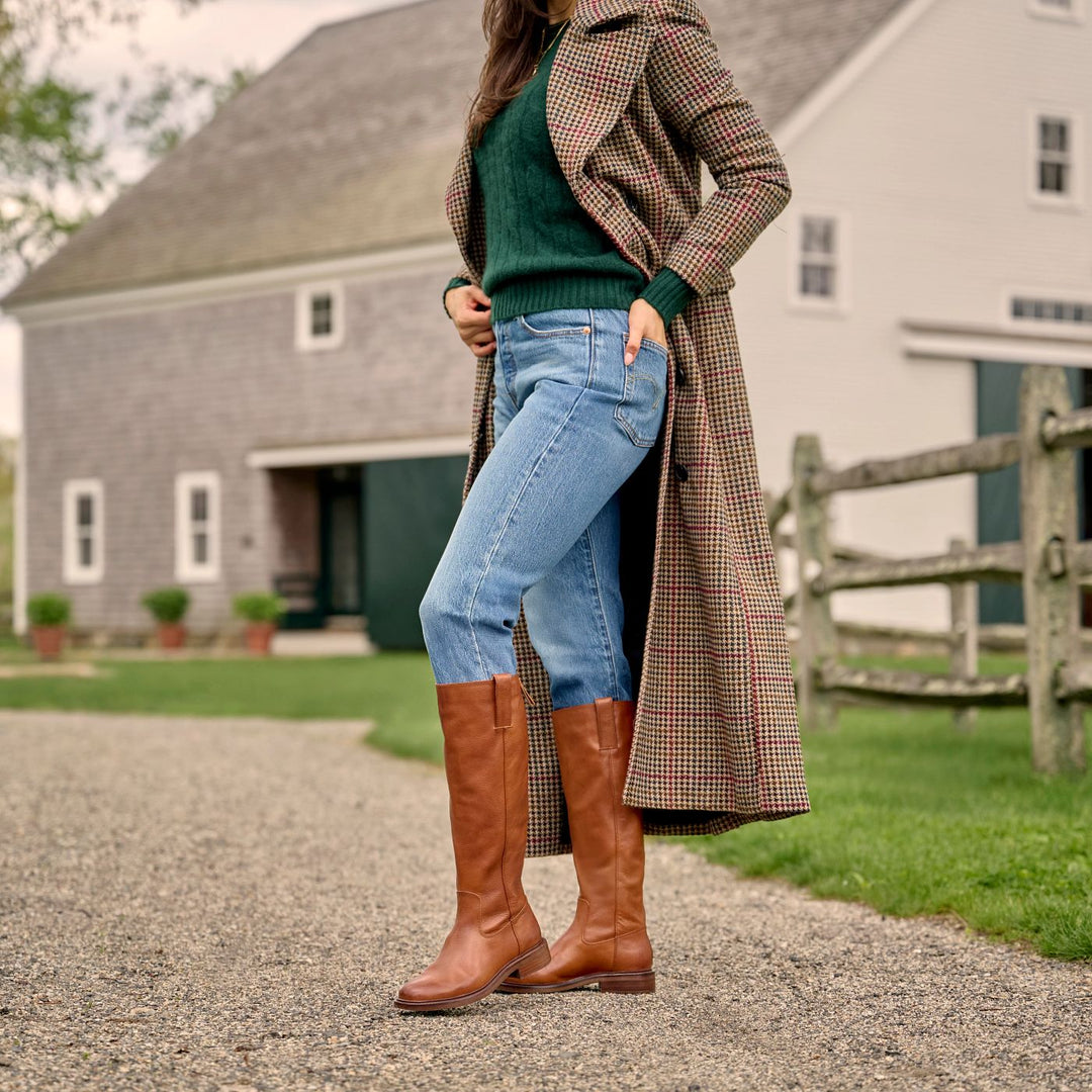 SAMANTHA III GOLDEN BROWN TALL BOOTS