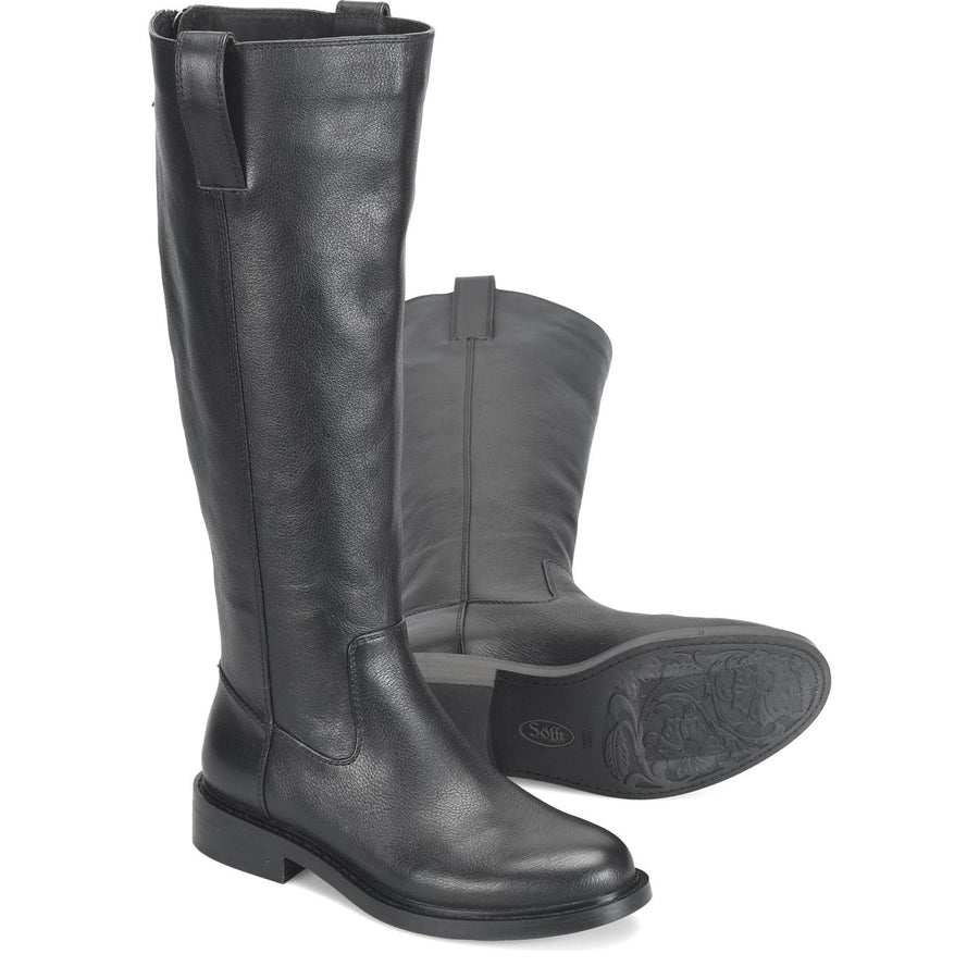 SAMANTHA III BLACK TALL BOOTS
