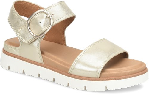 GWENETH PLATINO FLATFORM SANDAL