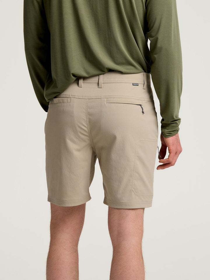 MEN'S VINTAGE KHAKI TOPOGRID SHORTS