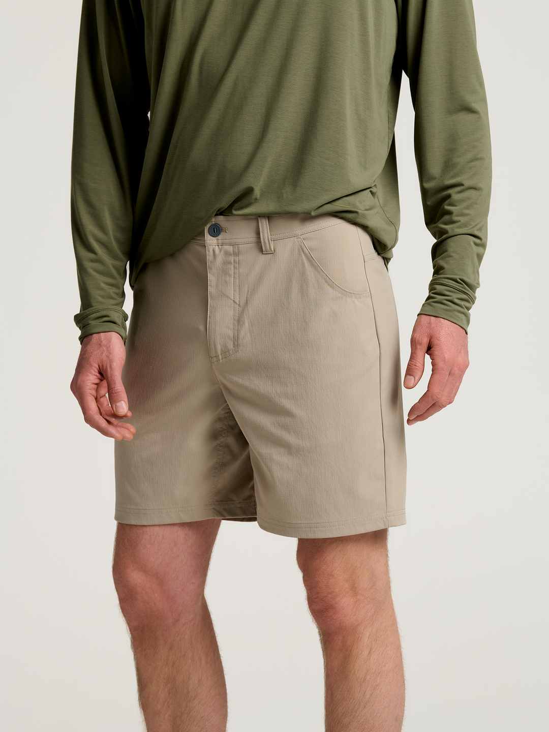 MEN'S VINTAGE KHAKI TOPOGRID SHORTS
