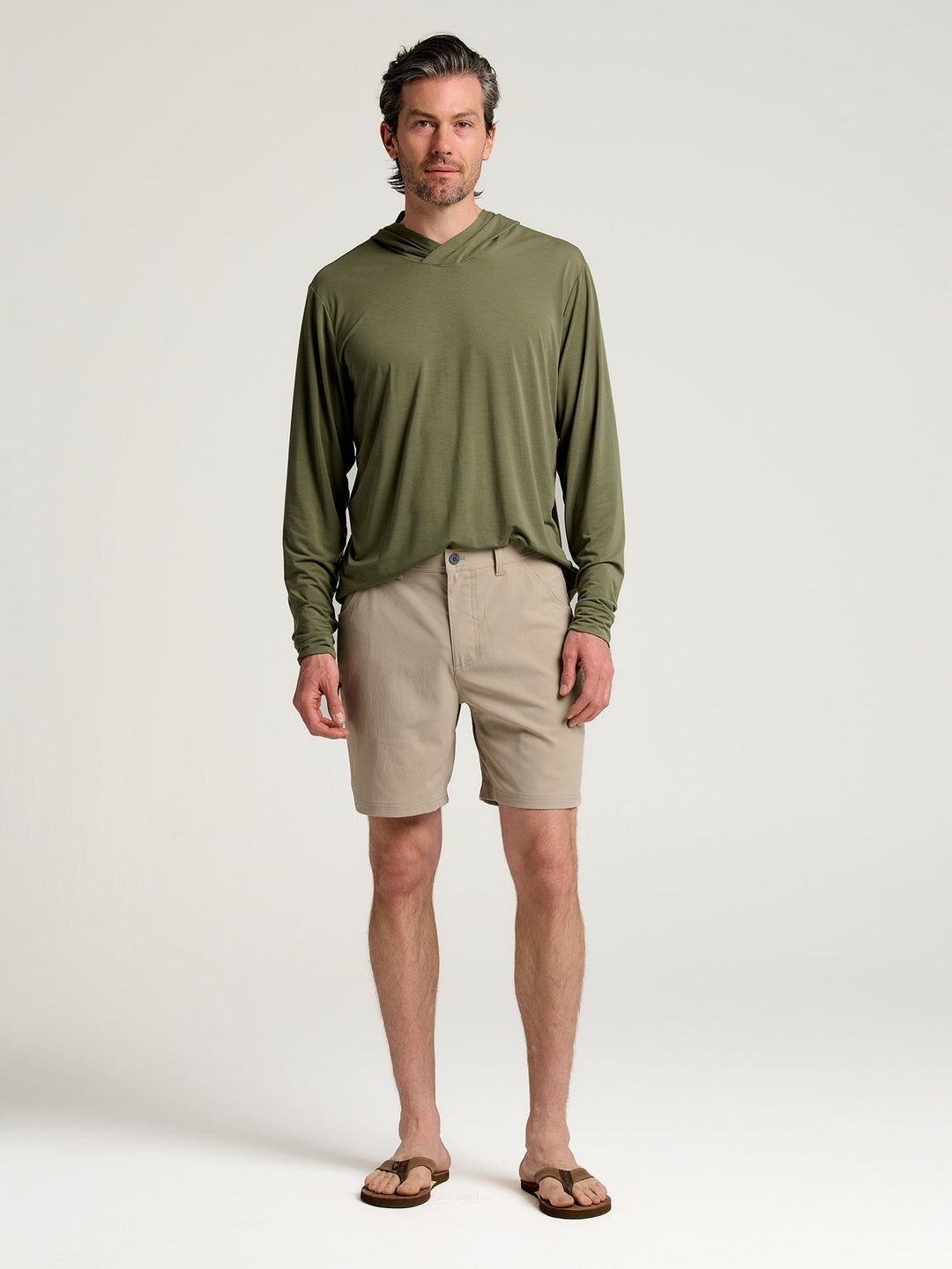 MEN'S VINTAGE KHAKI TOPOGRID SHORTS