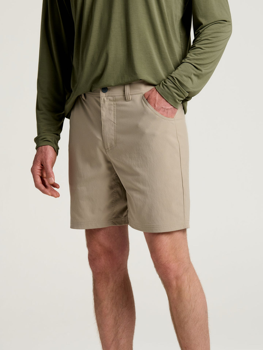 MEN'S VINTAGE KHAKI TOPOGRID SHORTS